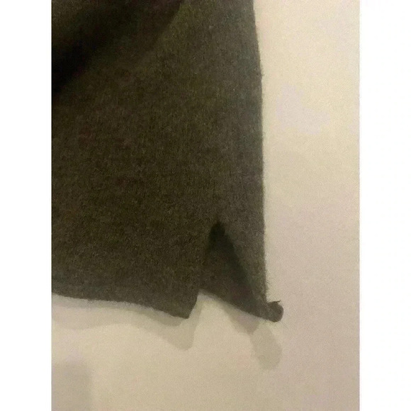 Eskandar Merino Wool Blend Open Front Cardigan Vest Sleeveless Brown Knit 1size - Picture 9 of 9